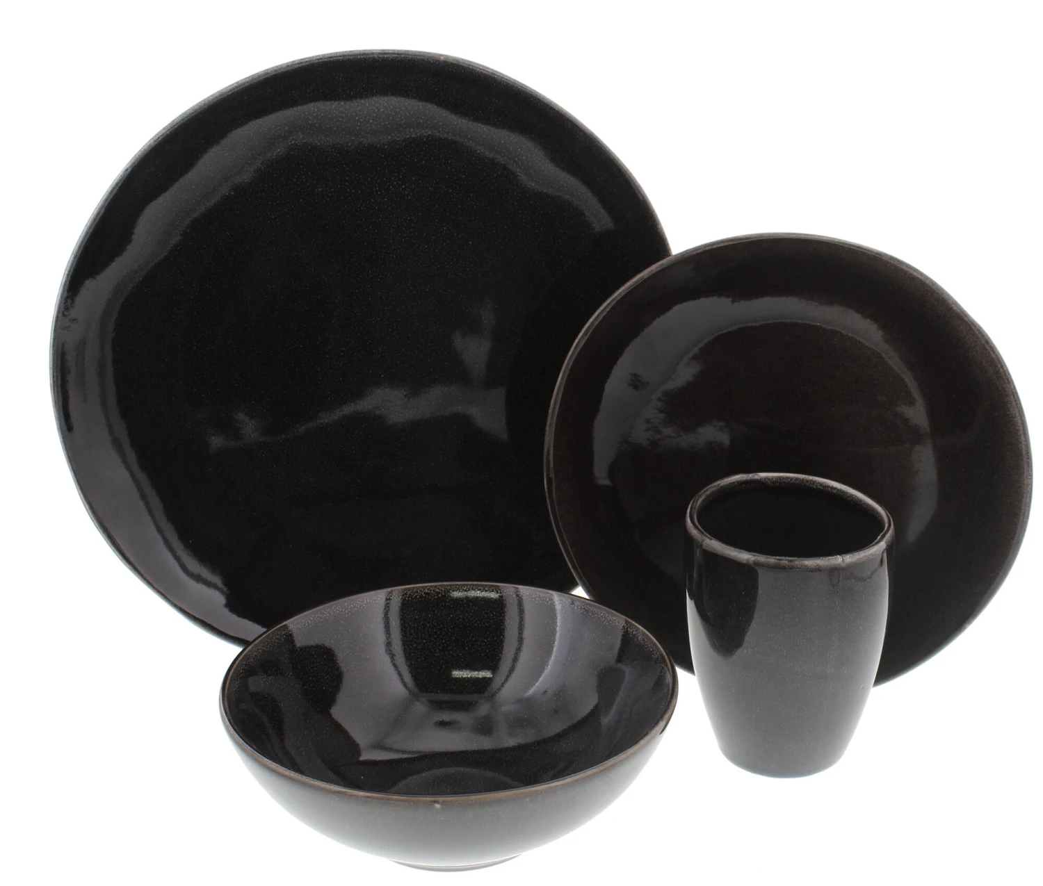 Broste Copenhagen Nordic Coal Serviesset 16-delig 4 Broste Copenhagen Nordic Coal Serviesset 16-delig - Afbeelding 2