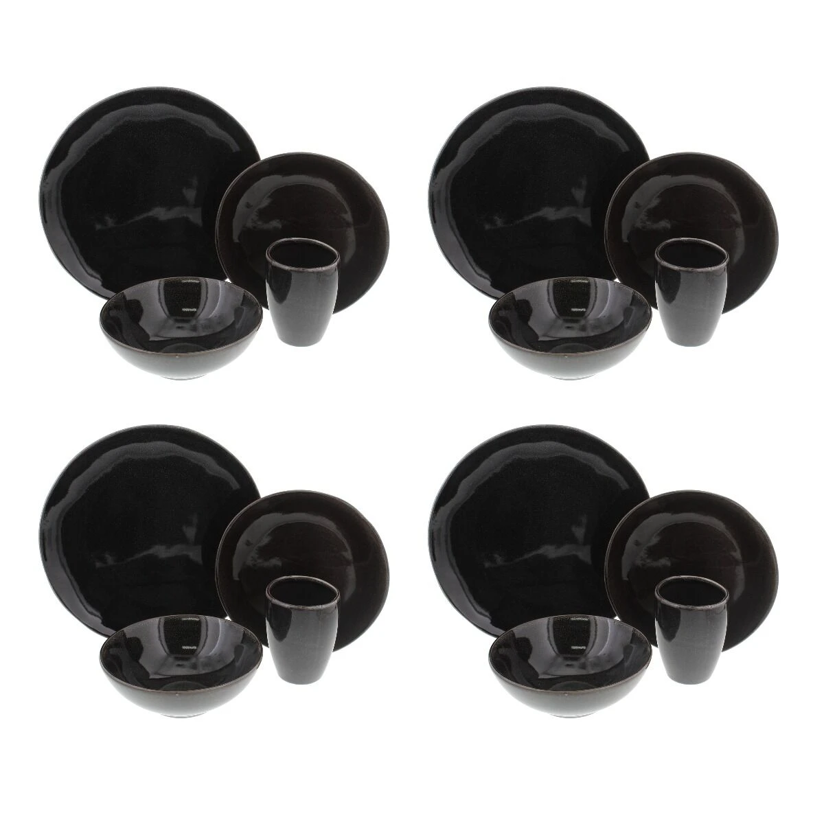 Broste Copenhagen Nordic Coal Serviesset 16-delig 3 Broste Copenhagen Nordic Coal Serviesset 16-delig