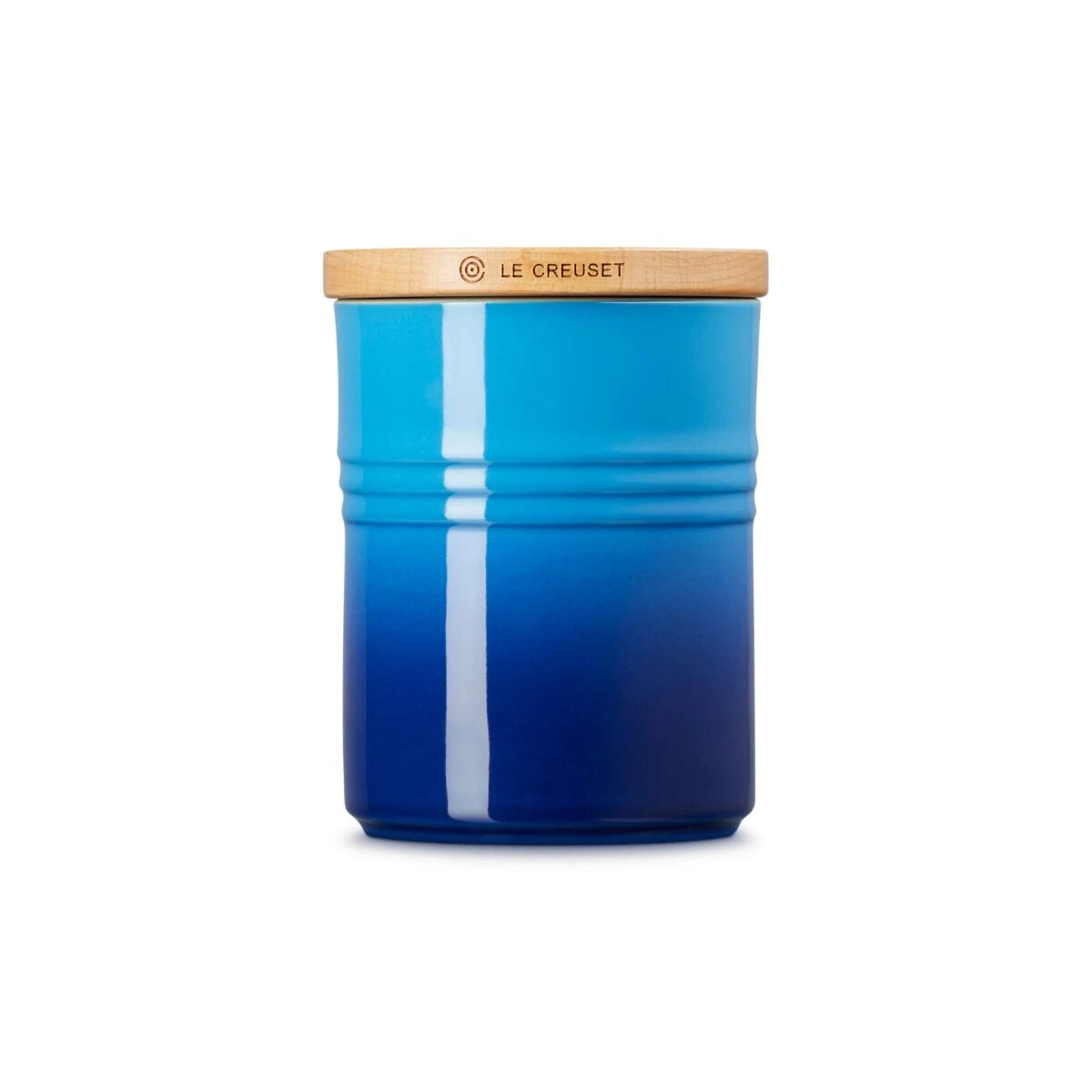 Le Creuset Voorraadpot Met Houten Deksel ø 10 X 12 Cm Aardewerk Azure 4 Le Creuset Voorraadpot Met Houten Deksel ø 10 X 12 Cm Aardewerk Azure - Afbeelding 2