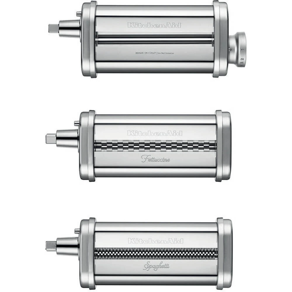 KitchenAid 5KSMPRA Pastaroller En -snijderset 3 Delig Rvs 4 KitchenAid 5KSMPRA Pastaroller En -snijderset 3 Delig Rvs - Afbeelding 2