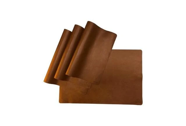 OFYR Placemats Leer Bruin 4 Stuks 2 OFYR Placemats Leer Bruin 4 Stuks