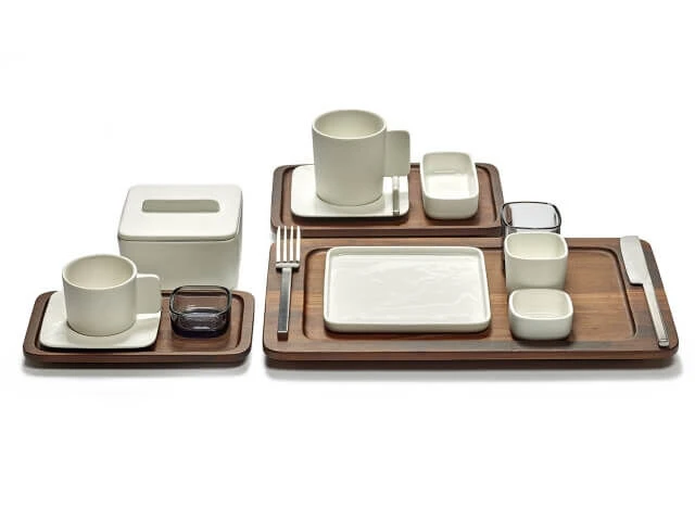 Serax HEII Marcel Wolterinck Bord Vierkant 28 X 28 Cm Porselein Wit 6 Serax HEII Marcel Wolterinck Bord Vierkant 28 X 28 Cm Porselein Wit - Afbeelding 4